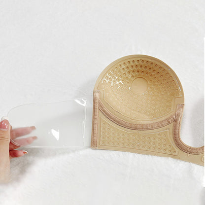 Plus Size Deep U Push Up Sexy Sticky Bra