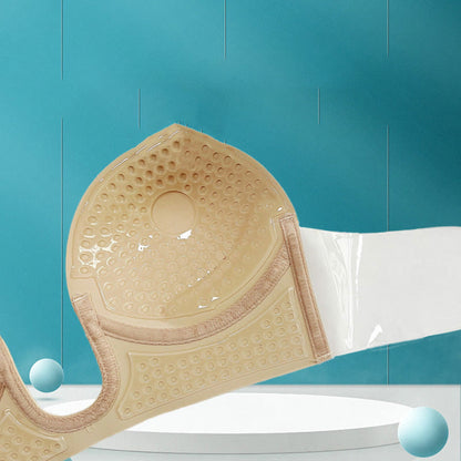 Plus Size Deep U Push Up Sexy Sticky Bra