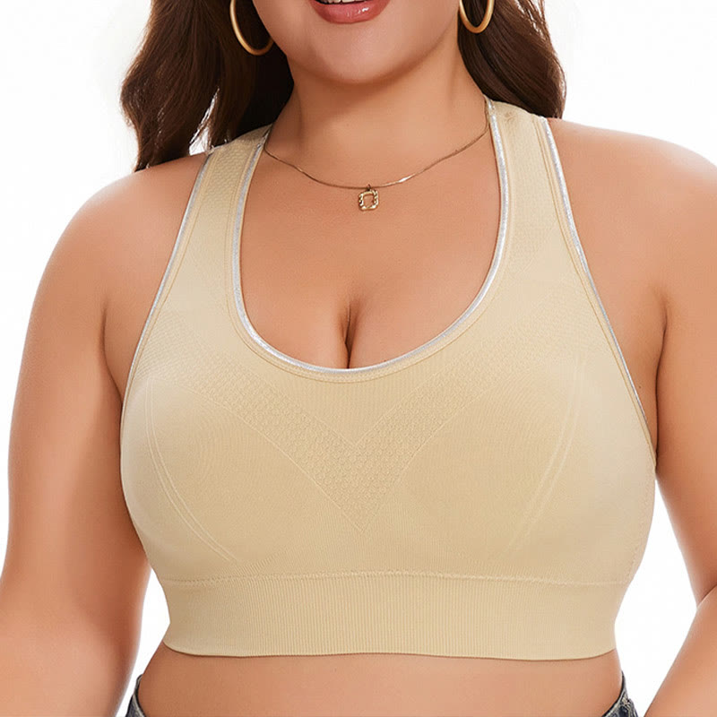 Seamless Breathable Sports Yoga Wireless Bra - image 3