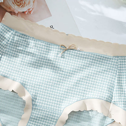 High Waist Seamless Plaid Panty(3 Packs) - image 5