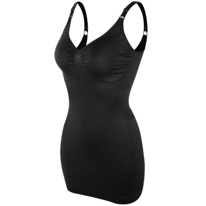 Seamless V-neck One-piece Body-shaping Skirt