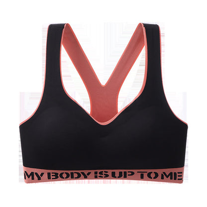 Plus Size Seamless Fitness Push-up Sports Wireless Bra
