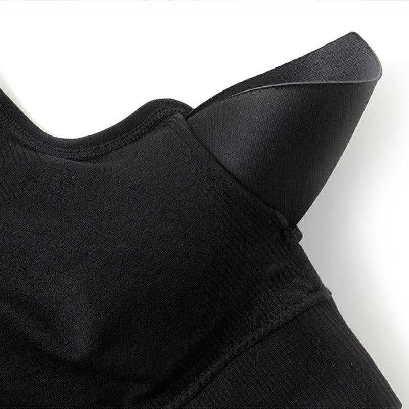 Plus Size Breathable Fitness Yoga Outer Wear Wireless Bra - image 5