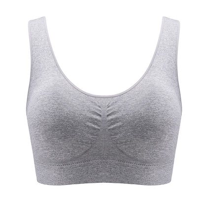 Plus Size Breathable Sports Wireless Bra