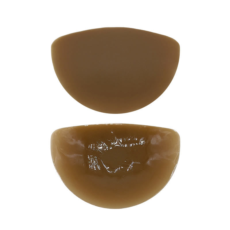 Semi-circular Solid Silicone Nipple Cover(2 Pairs) - Brown - image 7