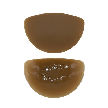 Semi-circular Solid Silicone Nipple Cover(2 Pairs) - Brown - image 7