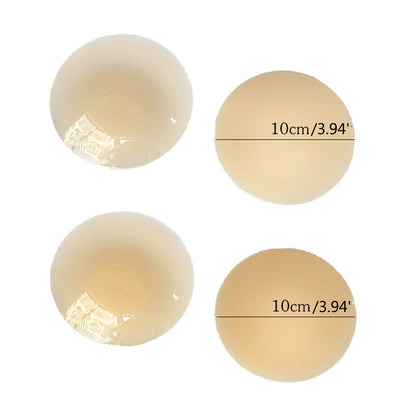 Thin Solid Silicone Nipple Cover(2 Pairs)