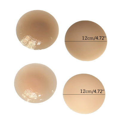 Thin Solid Silicone Nipple Cover(2 Pairs) - 4.72''-Champagne+Light Brown - image 16