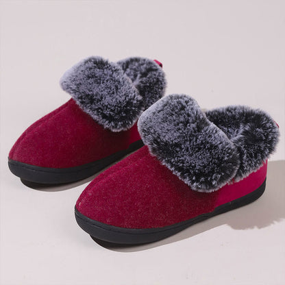 Plus Size  Comfort Non Slip Slippers - Wine - EU44-45(US10-11) - image 8