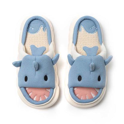 Plus Size Shark Slippers - Blue - EU44-45(U13-14) - image 5