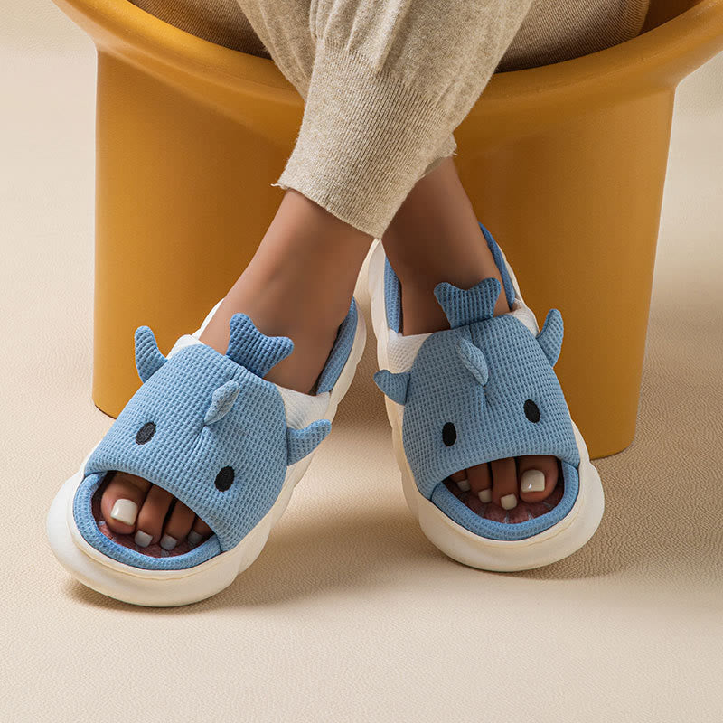 Plus Size Shark Slippers - image 1