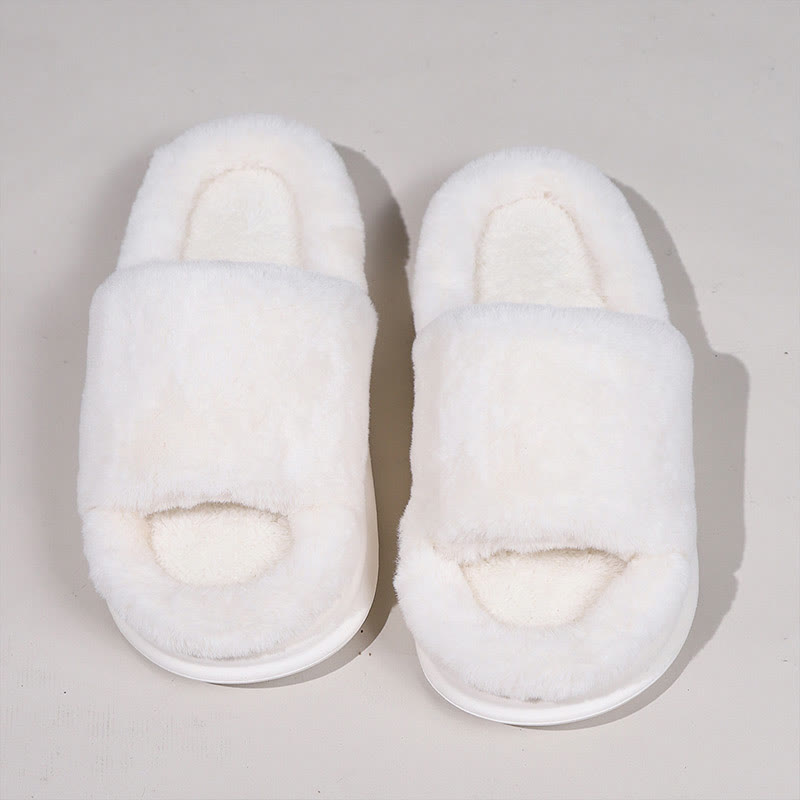 Plus Size All Season Cozy Slippers - White - EU44-45(US9-10) - image 9