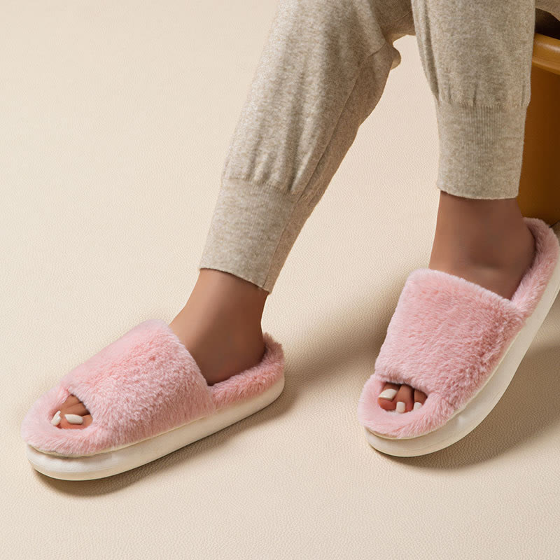 Plus Size All Season Cozy Slippers - Pink - EU44-45(US9-10) - image 0