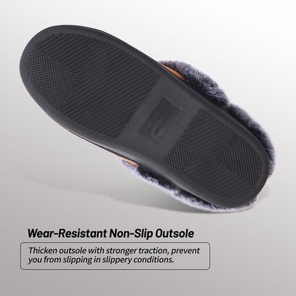 Plus Size Warm Lined Soft Floor Slippers