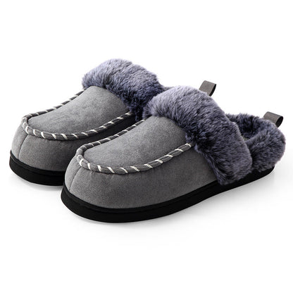 Plus Size Warm Lined Soft Floor Slippers