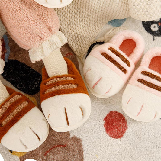 Plus Size Funny Animal Paw Novelty Slippers - image 0