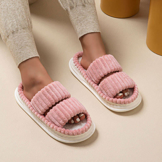 Plus Size Comfortable Pleated Slippers - image 0