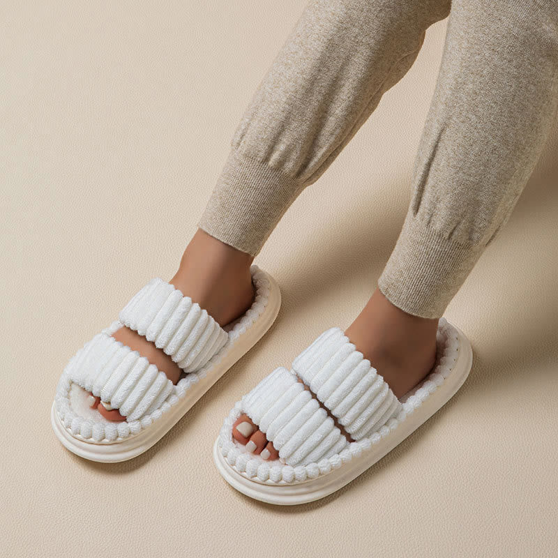 Plus Size Comfortable Pleated Slippers