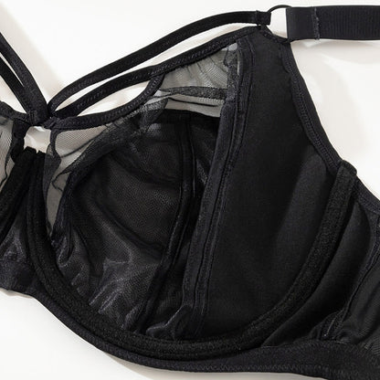 Plus Size Anti-sagging Push-up Mesh Underwire Bra