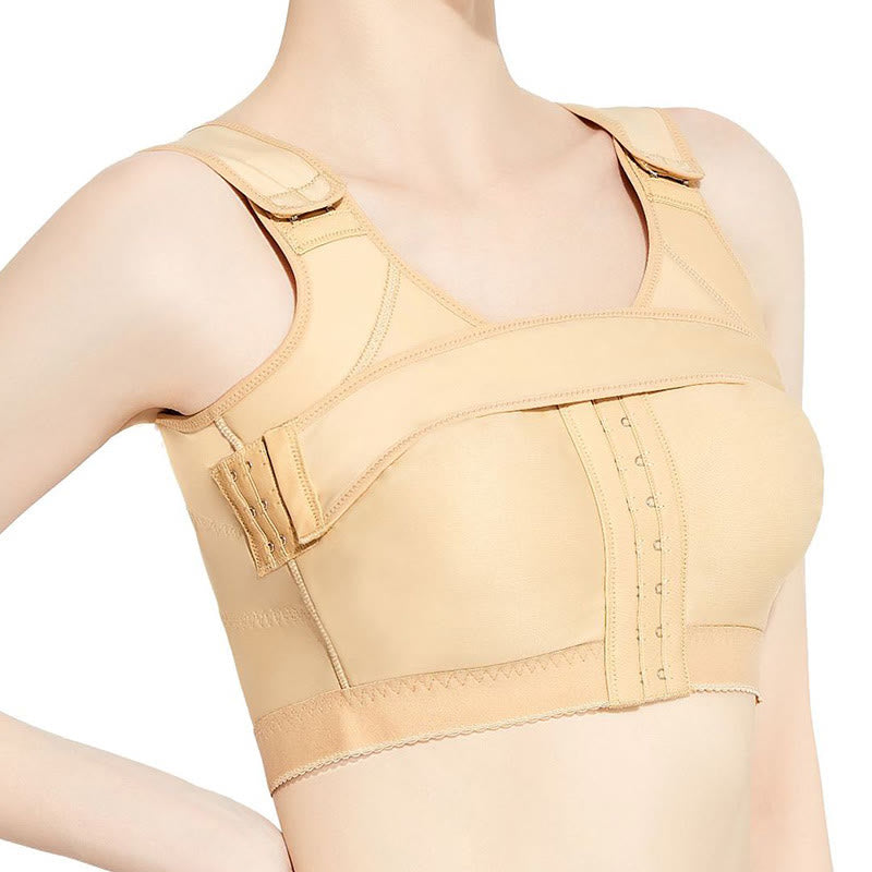 Post Surgery Front Closure Compression Vest - Nude - XS - image 7