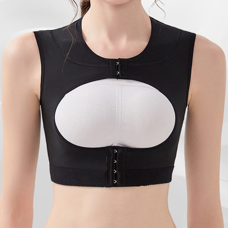 Post Surgery Posture Corrector Compression Vest - Black - XS - image 2