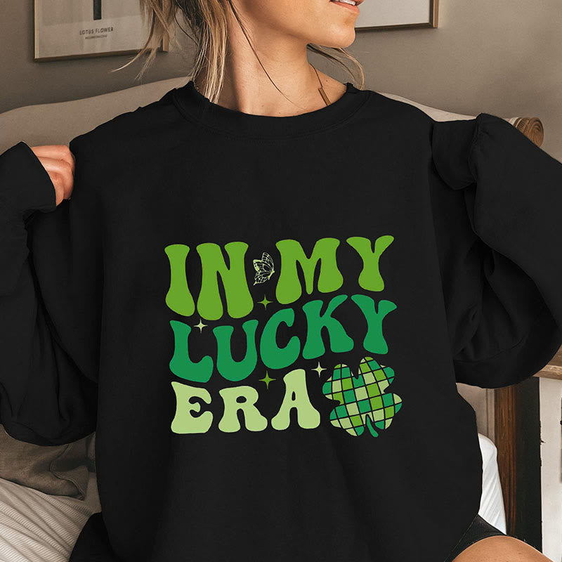 Plus Size In My Lucky Era Sweatshirt - Black - 3XL - image 2