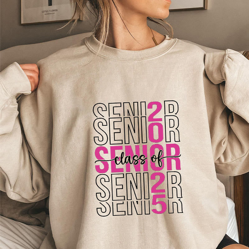 Plus Size Senior Class Sweatshirt - Khaki - 3XL - image 0