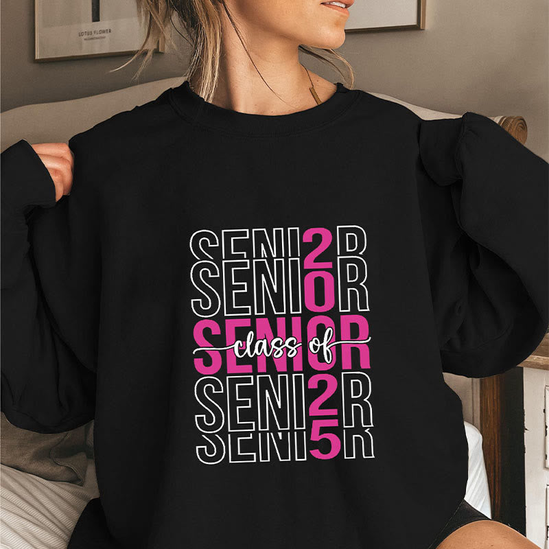 Plus Size Senior Class Sweatshirt - Black - 3XL - image 2