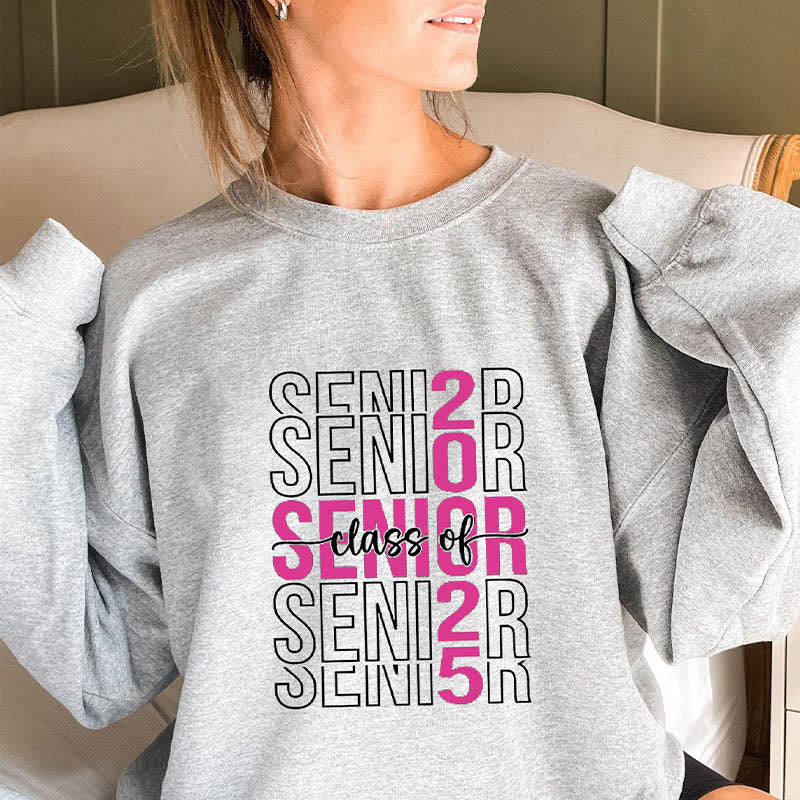 Plus Size Senior Class Sweatshirt - Light Gray - 3XL - image 1