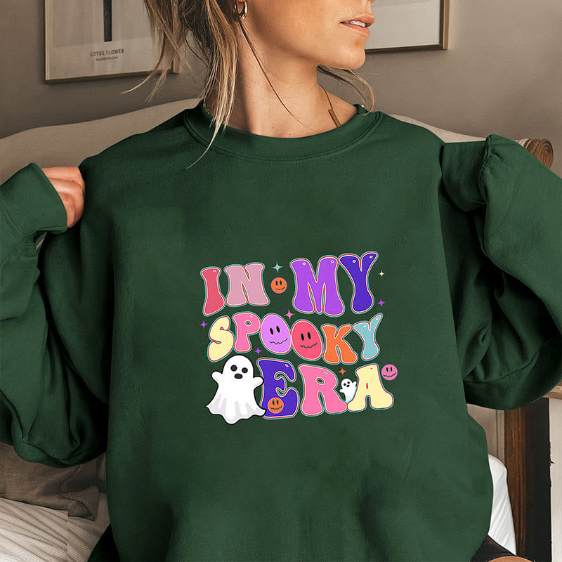 Plus Size Ghost Sweatshirt - Dark Green - 3XL - image 5