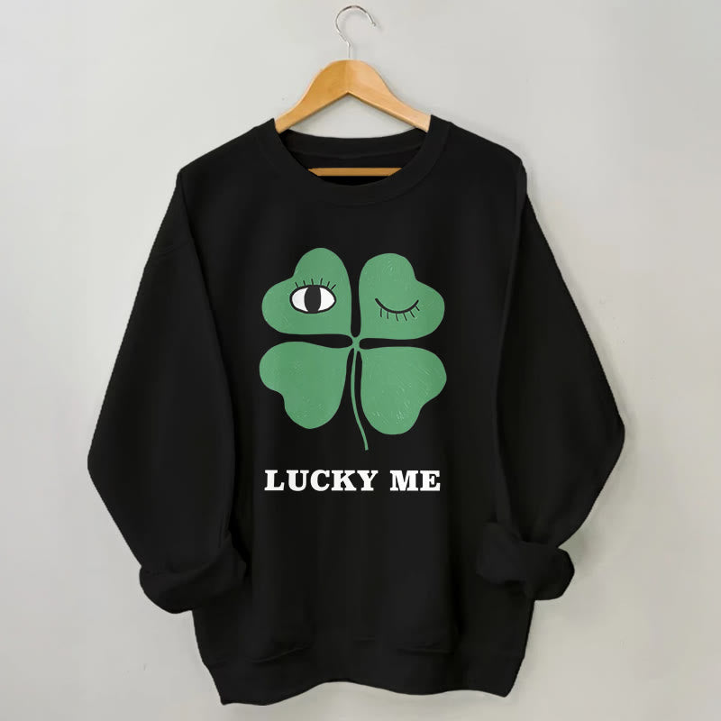 Plus Size Lucky Me Sweatshirt - Black - 3XL - image 3