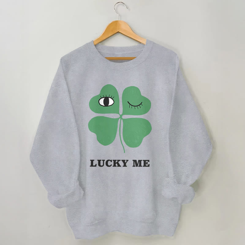 Plus Size Lucky Me Sweatshirt - Grey - 3XL - image 2