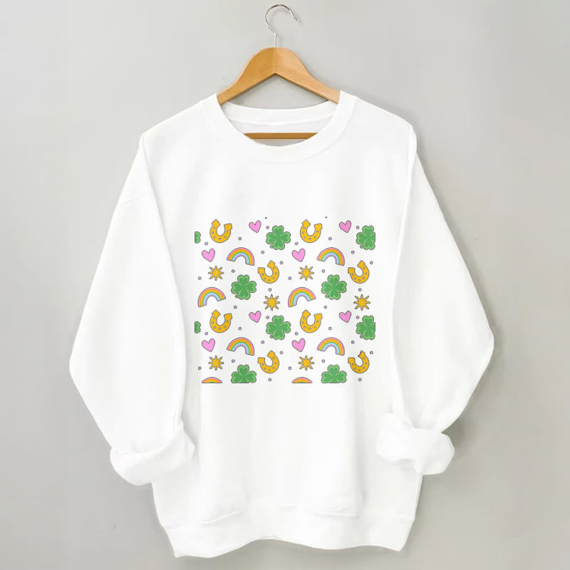 Plus Size Pink Heart Sweatshirt - White - 3XL - image 4