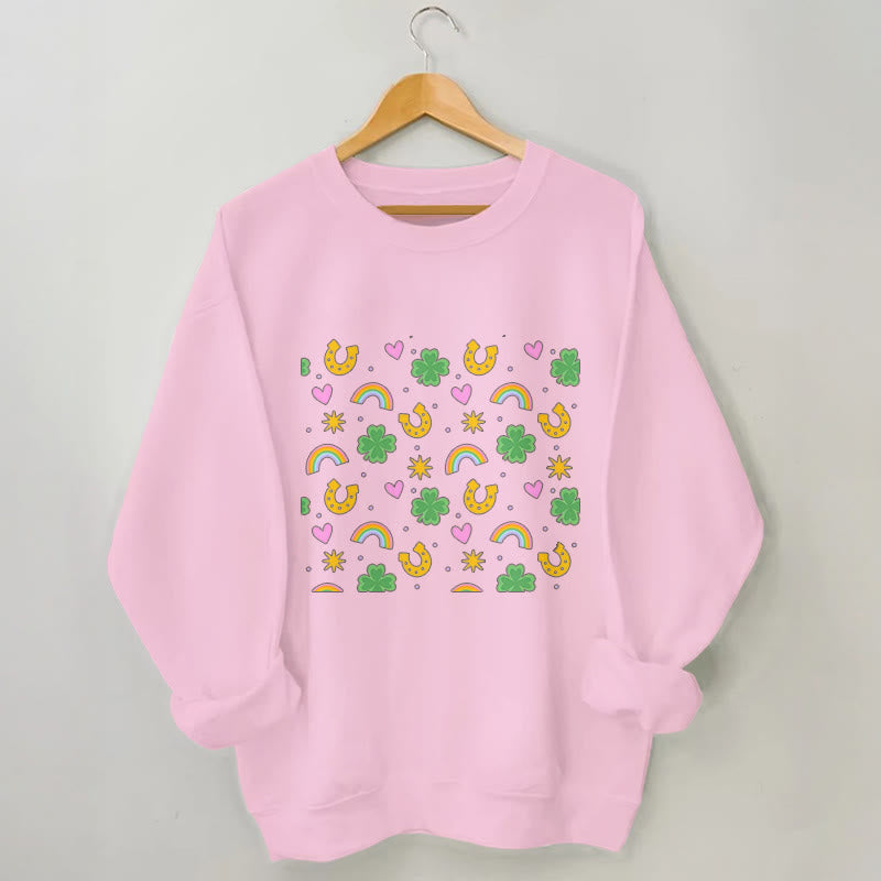 Plus Size Pink Heart Sweatshirt - Pink - 3XL - image 5