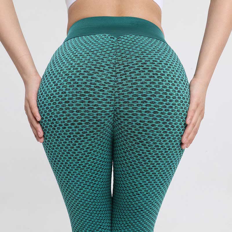 High Waist Honeycomb Yoga Fitness Legging