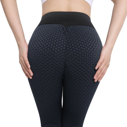 High Waist Honeycomb Yoga Fitness Legging