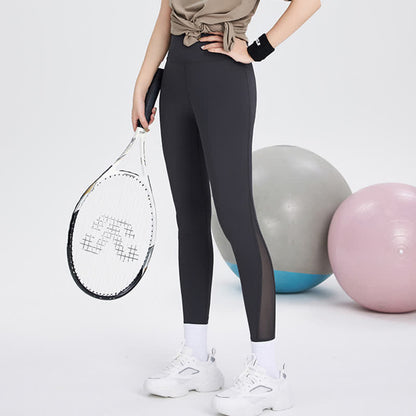 Plus Size High Waist Mesh Stitching Yoga Legging