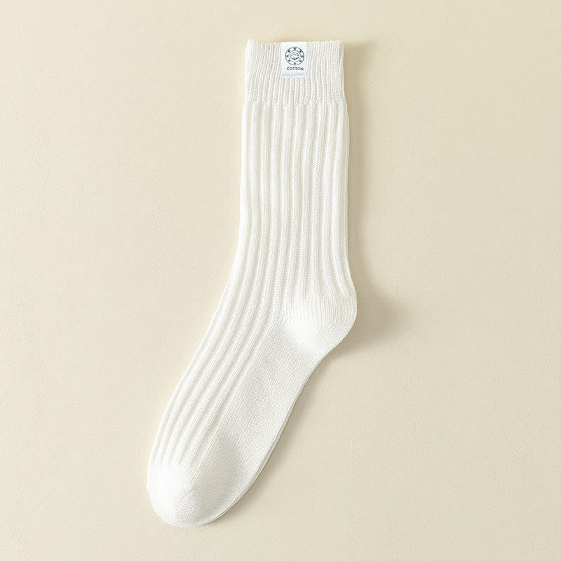 French Casual Quarter Socks(5 Pairs) - White - EU43-48(US9-13) - image 9