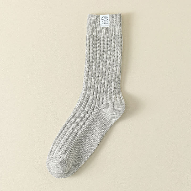 French Casual Quarter Socks(5 Pairs) - Light Gray - EU43-48(US9-13) - image 8