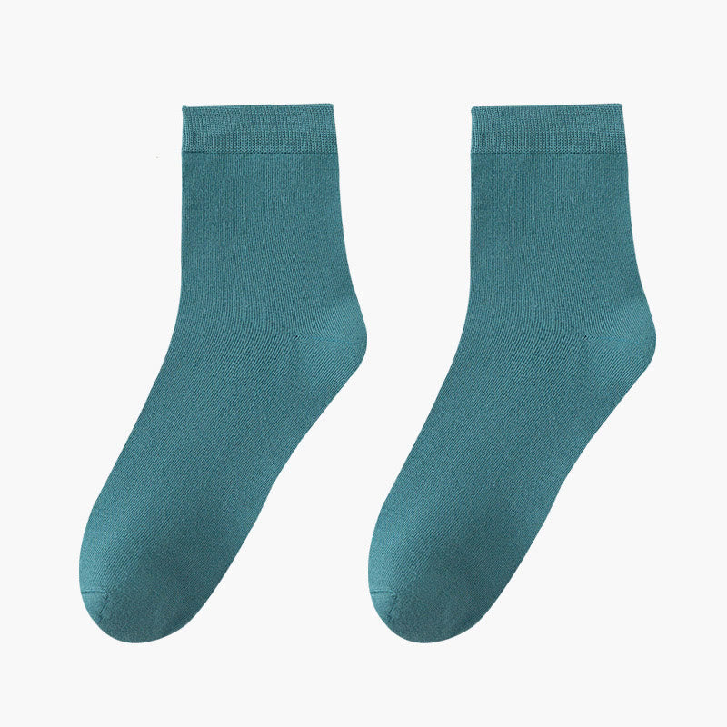 Skin Friendly Breathable Quarter Socks(8 Pairs) - Green - EU42-48(US8.5-13) - image 10