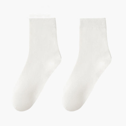 Skin Friendly Breathable Quarter Socks(8 Pairs) - White - EU42-48(US8.5-13) - image 9