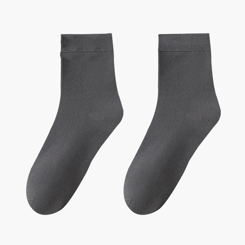 Skin Friendly Breathable Quarter Socks(8 Pairs) - Dark Grey - EU42-48(US8.5-13) - image 6