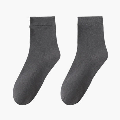 Skin Friendly Breathable Quarter Socks(8 Pairs) - Dark Grey - EU42-48(US8.5-13) - image 6