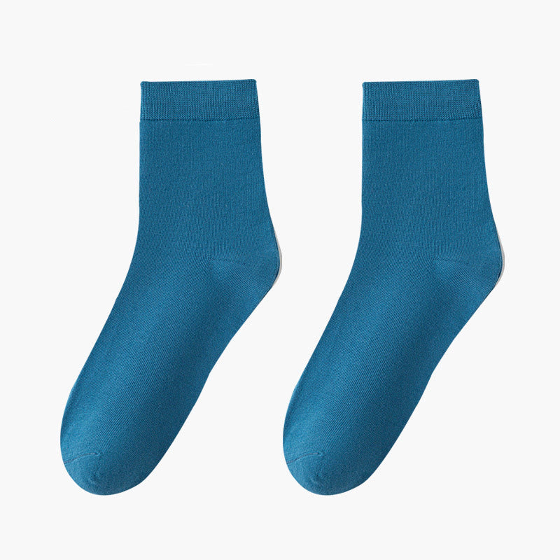 Skin Friendly Breathable Quarter Socks(8 Pairs) - Blue - EU42-48(US8.5-13) - image 8
