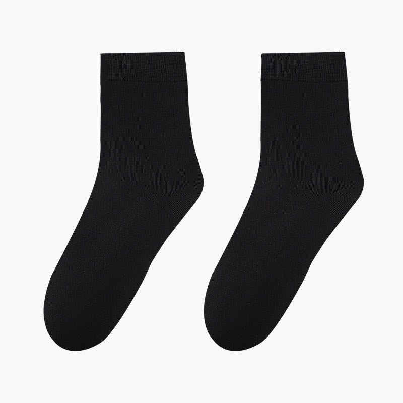 Skin Friendly Breathable Quarter Socks(8 Pairs) - Black - EU42-48(US8.5-13) - image 11