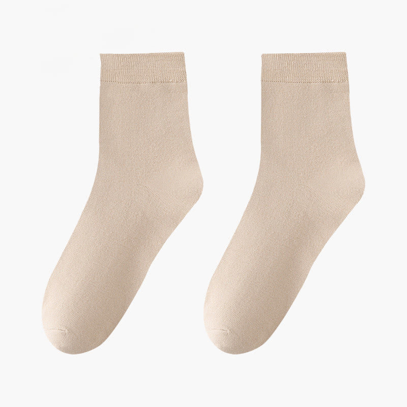 Skin Friendly Breathable Quarter Socks(8 Pairs) - Khaki - EU42-48(US8.5-13) - image 13