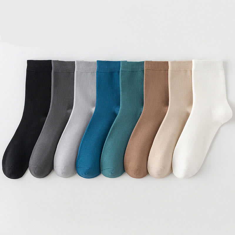 Skin Friendly Breathable Quarter Socks(8 Pairs) - Multicolor - EU42-48(US8.5-13) - image 5