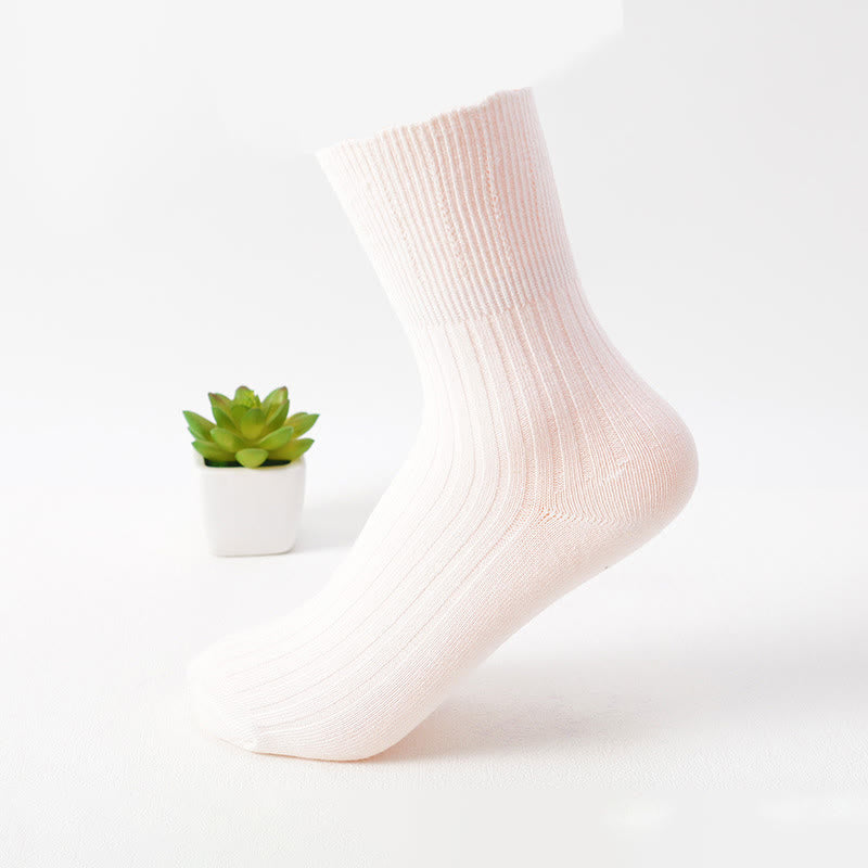 Cotton Soft Quarter Socks(8 Pairs) - White - EU37-40(US4-7) - image 4