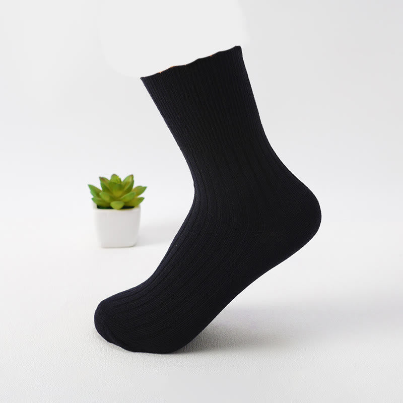 Cotton Soft Quarter Socks(8 Pairs) - Black - EU37-40(US4-7) - image 5