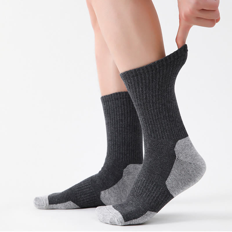 Plus Size Mountain Sports Quarter Compression Socks(5 Pairs) - image 4